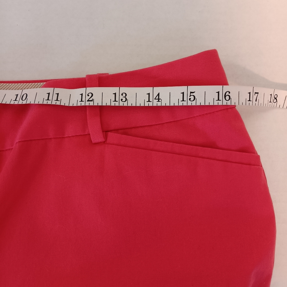 Talbots The Perfect Crop Pants Women's Size 8 Bright Pink Style ID245 Stretch - Picture 3 of 9